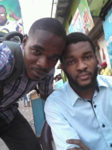 Sylva Mbikayi (gauche) et Jean Marie Kalonji (droite, le jour de la liberation de Kalonji en Aout 2016.